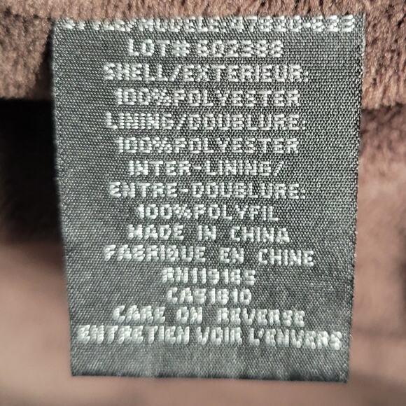 TRIBAL Fleece Lined Utility Vest Small Petite Brown - Picture 8 of 10